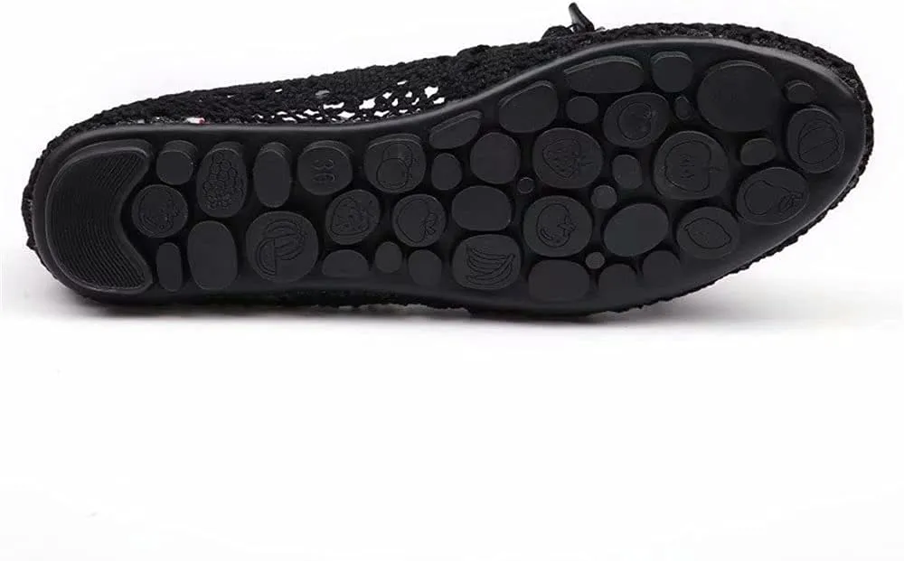 Stunner Women's Cut Out Breathable Lace Ballet Flats