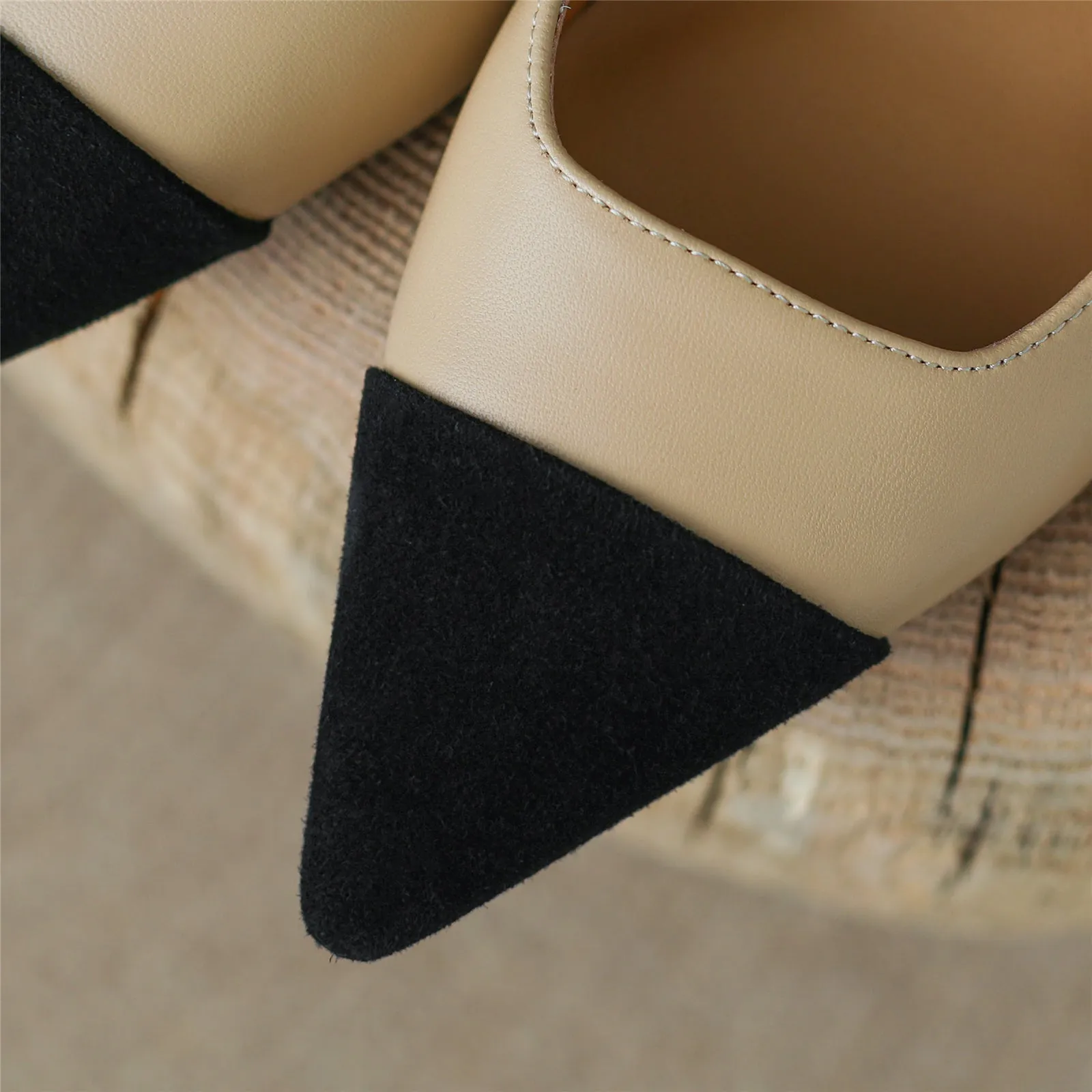 TinaCus Women's Cap Toe Handmade Genuine Leather Comfort Slip On Flat Shoes