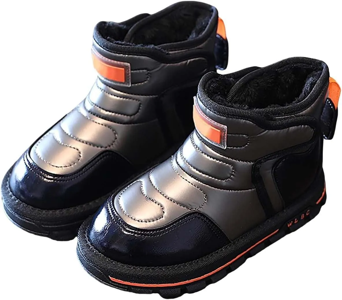 Winter Girls Boys Ankle Boots Kids Fleece Comfortable Soft Warm Lined Anti Slip Casual Sports Shoes for Toddler