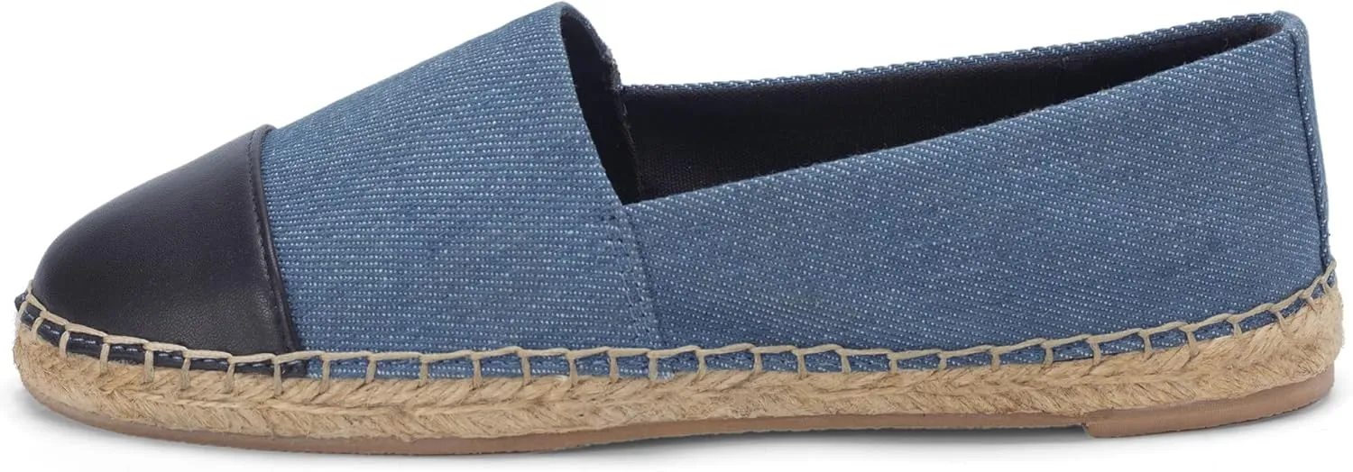 Womens Espadrille Flats Round Toe Slip on Comfortable Loafer Flats Classic Beige Canvas Flats Breathable Casual Shoes