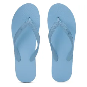 Women's Sky Blue Rubber Based Flip Flops