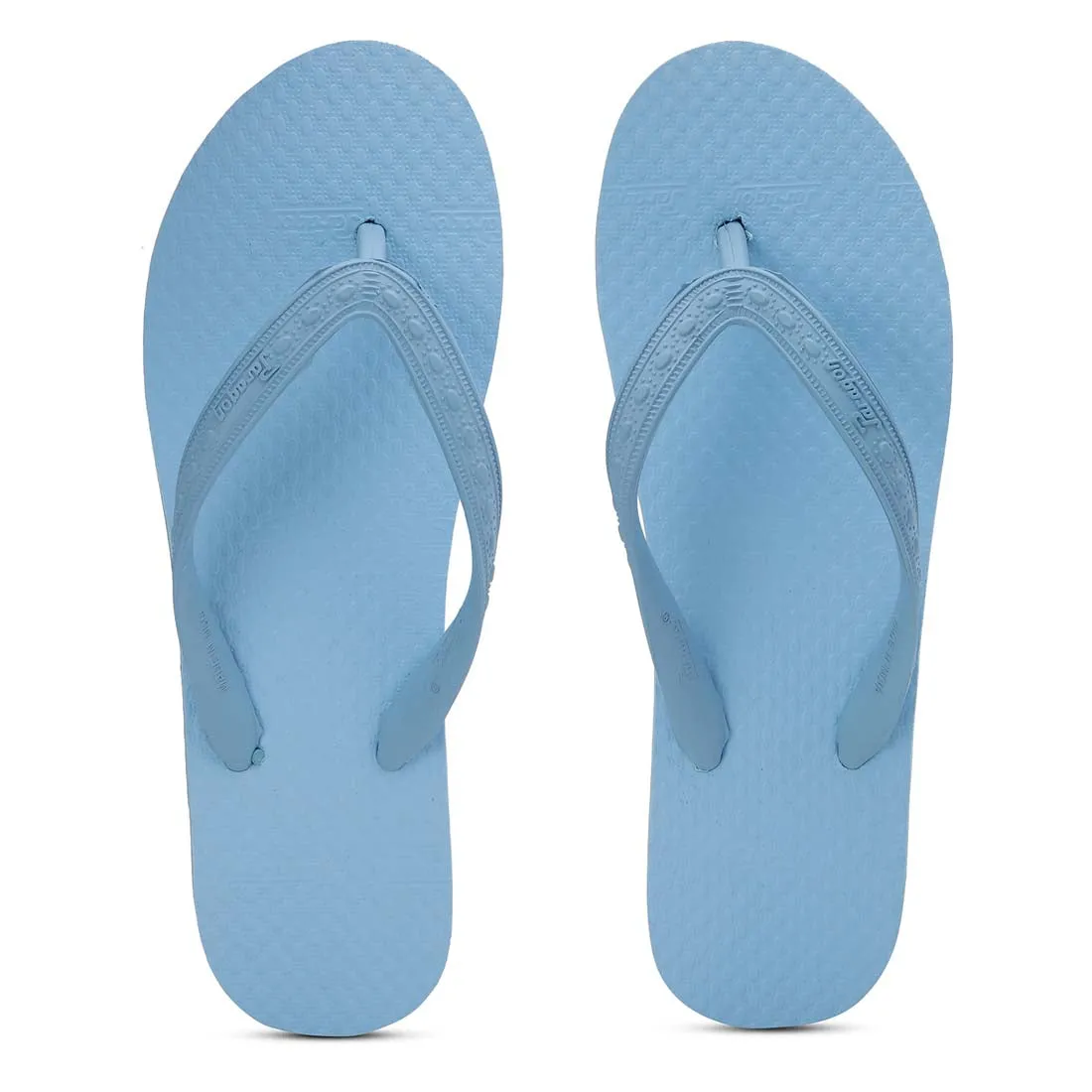 Women's Sky Blue Rubber Based Flip Flops