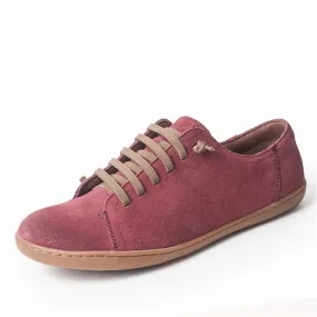 Women's Suede Leather Barefoot Flats - Casual Spring Shoes